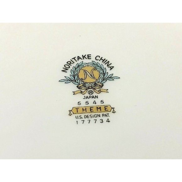 Vintage Noritake Theme 5545 Covered Round Vegetable Bowl - 8.75" Across - Picture 8 of 9